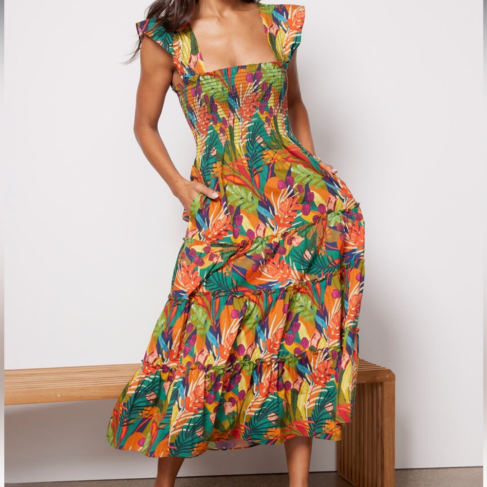 O. P. T. Tropical print dress